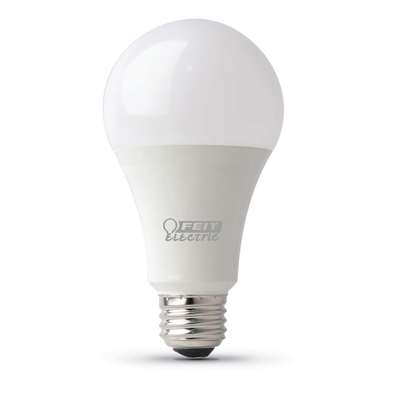 Feit Electric A19 100W Equivalent LED Light Bulbs, Dimmable, 3000k