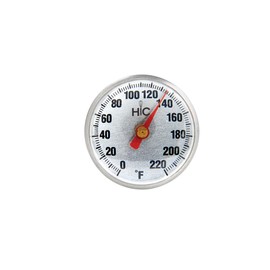 HIC Kitchen Roasting Instant-Read Meat Thermometer, Stainless Steel, Shatterproof Face, Protective Cover with Temperature Chart