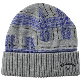 Callaway C22291114 Men's Knit Cap (Tartan) / Hat Golf, 1022_grey
