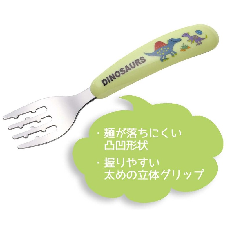 Skater SFBS1-A Spoon Fork Set, Children, Stainless Steel, Baby Food,