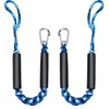 2 PK Blue Bungee Dock Lines for Boats 2FT with