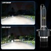 AuureLamp For Infiniti G37 2008-2013 6000K LED/HID Headlight High Low