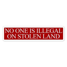 Bargain Max Decals No One is Illegal Window Laptop Car Sticker 6"