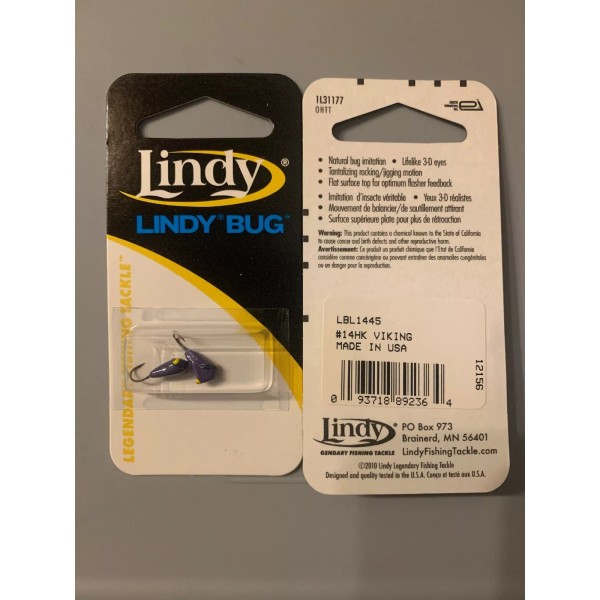 Lindy 2 Packs Lindy Bug Jig #14HK Viking