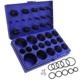 SAE O Ring Kit de anillos en pulgadas, 407 piezas, Buna-N 70A para fontanería, reparación de automóviles y grifos (407 piezas)