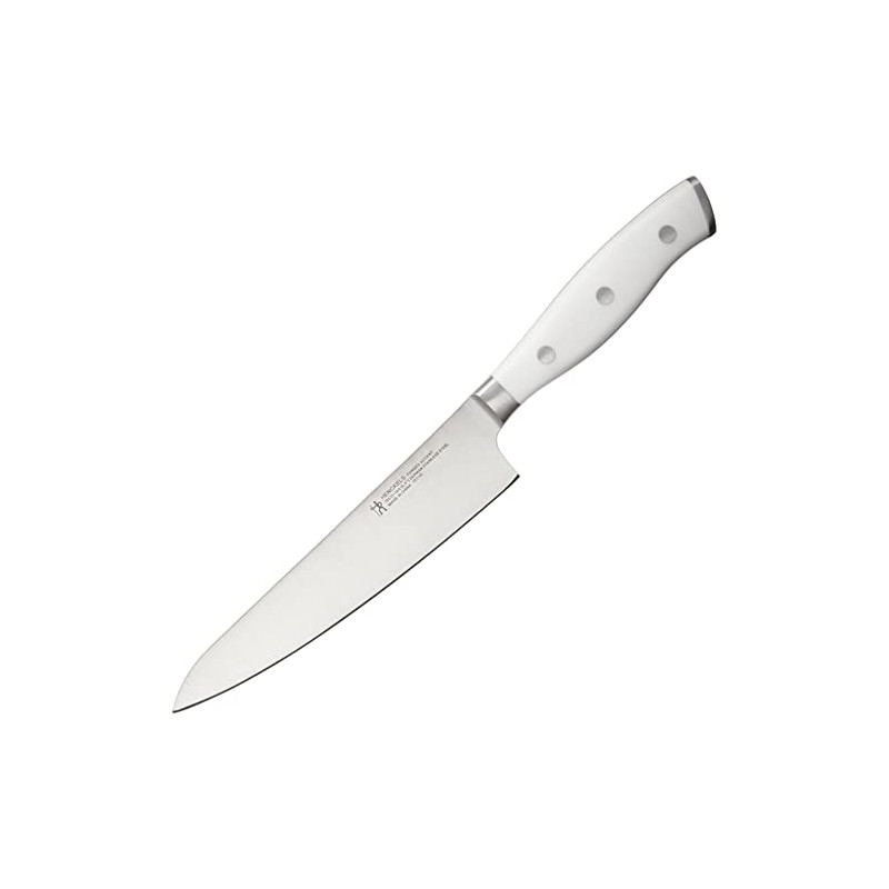 HENCKELS Forged Accent Razor-Sharp 5.5-inch Compact Chef Knife, White Handle,