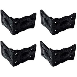 Adonai Hardware Arah - Protector de borde de esquina en L retro de hierro fundido antiguo para protección de seguridad, muebles, armarios, mesas, joyero de madera, pecho, baúl, protección de esquinas
