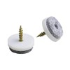 Meister Felt Glider with screw, Ø 25 mm, white, 20