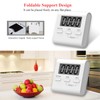 Small Digital Kitchen Timer Magnetic Back, Loud Alarm Reminder with