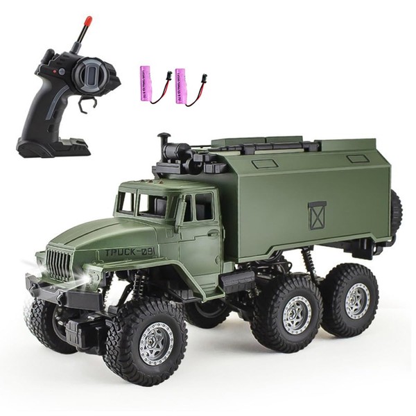 GoolRC RC Military Truck, 1:16 Scale 6WD Remote Control Car,