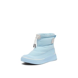 SOREL Women's Out N About lV Puffy Waterproof Boot - Arctic Sea, Chalk - 8.5