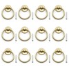 Asamuyu 12 Pieces Drawer Pull Ring Knobs Metal Ring Pull