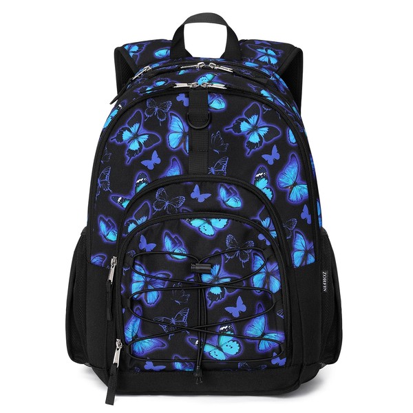 ZORFIN Backpack for School Travel: Bookbag for Girls Boys -