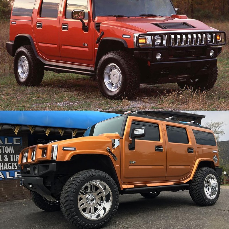 KENRTIR Full White LED Side Marker Lights Compatible With Hummer