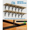 12-Pack 11 Inch Heavy Duty Shelf Brackets, Large Floating Wall