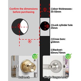 Smart Door Lock, Fingerprint Password IC Card Key Tuya APP, Security Smart Deadbolt with Touchscreen Keypad, Keyless Entry Deadbolt for Home Office Apartment(Touchscreen)