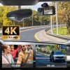 Unbranded 4K Dual Lens Car DVR Camera Dash Cam Front/Rear/Ins
