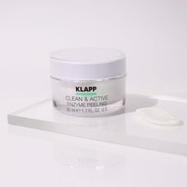 KLAPP Cosmetics - Clean & Active - Enzyme Peeling - Deep Cleansing on Enzymatic Based - For a Clear, Fresh Look - Suitable for All Skin Types - 50 ml