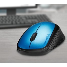 Speedlink KAPPA Mouse wireless - leichte USB Maus kabellos mit 2.4G USB-Empfänger, PC Maus ohne Kabel für PC, Laptop und Notebook, Büro, Office, 1200dpi, blau