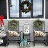 RABUSOFA Christmas Pillow Covers 12x20 Nutcracker Poinsettia Holiday Decor