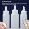 10pcs Small Animal Feeding Bottle Soft Silicone Nipple Thickened Pet