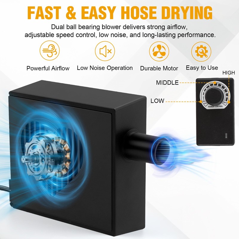 CPAP Hose Dryer with Adjustable Speed – CPAP Tube Dryer