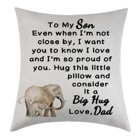 Tihnvk Son Throw Pillow Cover From Dad Father Graduation Gift For Him Inspirational Gift Son Birthday Gift From Daddy Cushion Cover For Son
