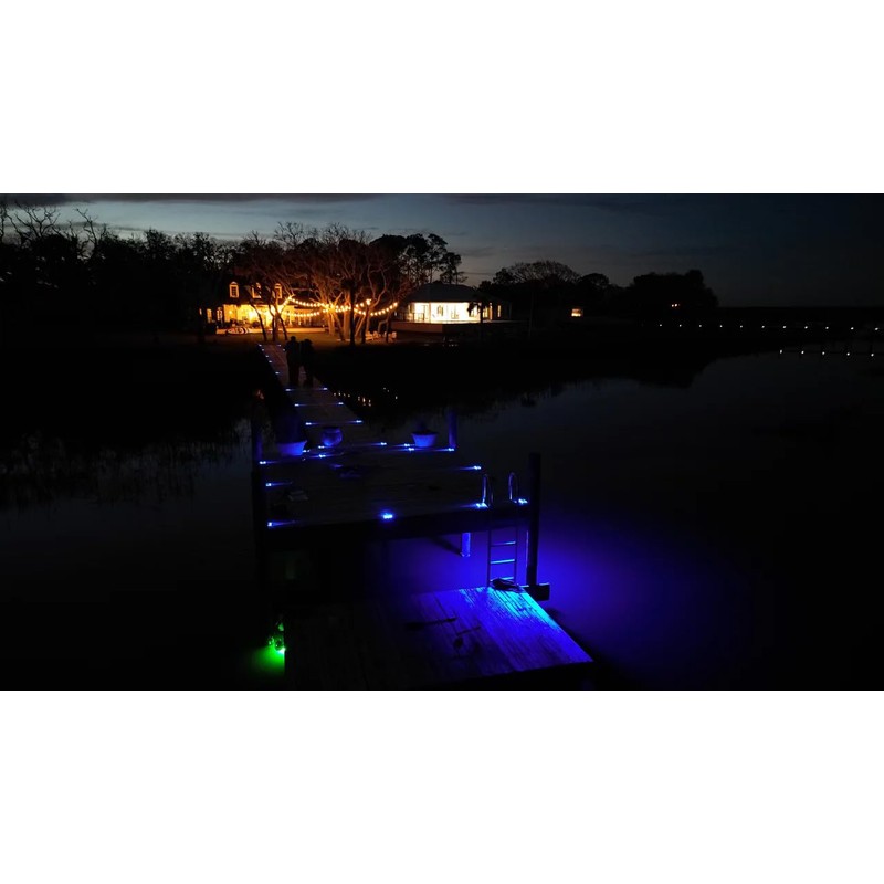 Hydro Glow Solar Pathway Submersible LED Light, IP68 Waterproof, High-Impact