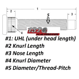 1320 Extended Wheel Studs 3.25" Fits late model GM 10pcs similar to 7713 #WS042