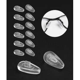 6 Pairs Replacement Nose Pads for Maui Jim Baby Beach/Kahuna/Kawika/Wiki Wiki/Mahina; Nosepad Pieces for Oakley Wiretap OO4071/Whisker/Crosshair 1.0/2.0 OO4044/Square Wire/Tightrope OO4040