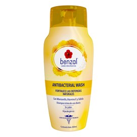 Benzal Wash Jabon Intimo Femenino, Manzanilla, Shampoo Intimo Mujer, Jabon Intimo, Antibacterial y Hipoalergenico, 240 ml
