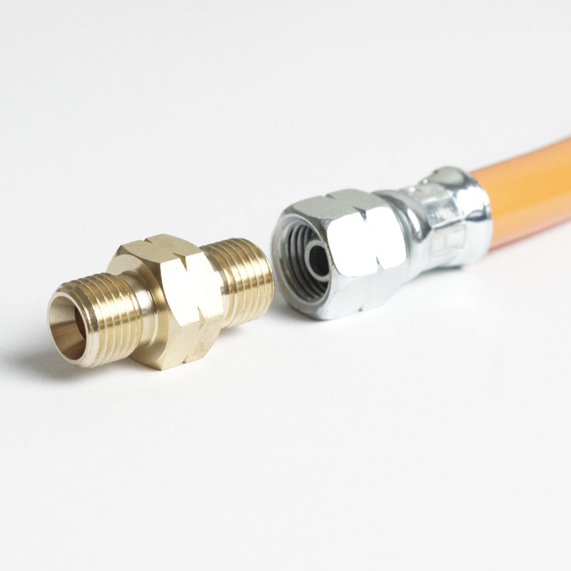 Connector for Gas Hose Gas Connection 1/4 Inch Left Gas