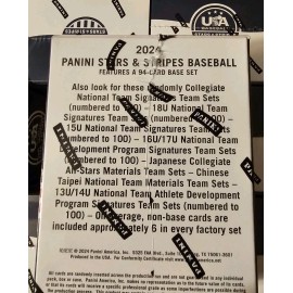 2024 Panini USA Baseball Stars & Stripes Factory Set - 4 Autos, 2 Mem per Set !!