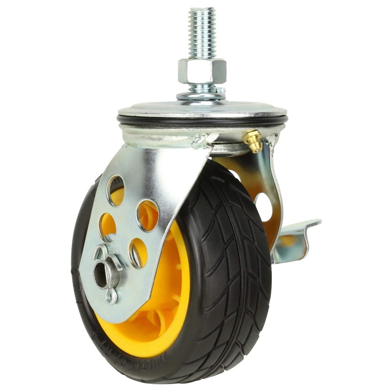 Rock-N-Roller 4" x 2" Ground Glider Wide Caster with Brake