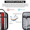 JASMODER Baseball Lunch Bag Insulated Water-Resistant Tote Bag Reusable Lunch