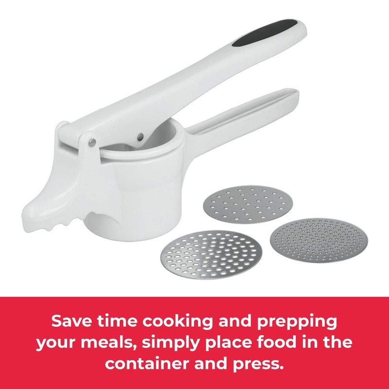 Metaltex PRESSY 2 Potato Ricer WHT 251716, Silver