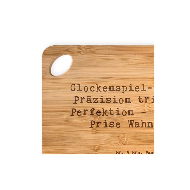 Mr. & Mrs. Panda Bamboo Chopping Board Saying Glockenspiel Kultur