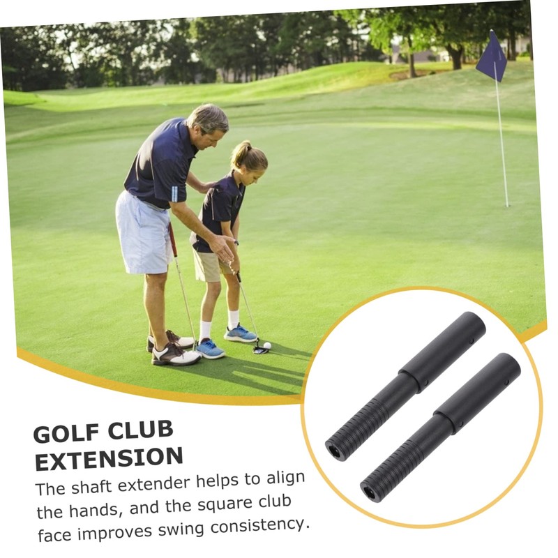 SUPVOX Golf Club Extension Rod 2 Pcs Graphite Shaft Extender