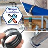 Reinforced Pipe Clamps M8/M10 with Rubber Seal and Diameter 48