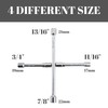 CARTMAN 14 Inch Universal Folding Lug Wrench 4 Way Tire