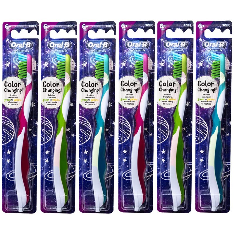 Oral-B Pro-Health Junior CrossAction Galaxy Toothbrush, Ages 6+, Soft -