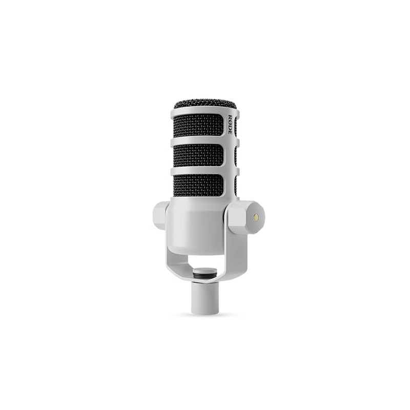 RØDE PodMic Micrófono cardioide dinámico de difusión - Blanco