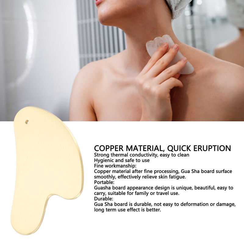 Gua Sha Tool Copper Portable Guasha Massage Tool for Face