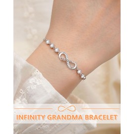 PINKDODO Grandma Gifts for Grandma from Grandkids Grandma Bracelet Birthday Christmas Valentines Day Mothers Day Gifts for Grandma Jewelry