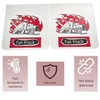 BST BSSP Pair White Straight Heavy Duty Polymer Splash Guard