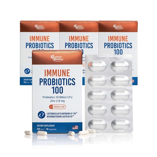 Vitamin Village [On Sale] Vitamin Village Perfect Biotics Danisco Patented Lactobacillus Immune Probiotics 10 billion guaranteed 4 boxes total 120 capsules 4 months supply / 비타민마을 [온세일]비타민마을 퍼펙트바이오틱스 다니스코 특허유산균 이뮨 프로바이오틱스 100억보장 4박스 총120캡슐 4개월분