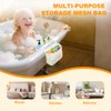 Starward Bath Toy Storage with 4 Hooks, Bathroom Toy Storage,