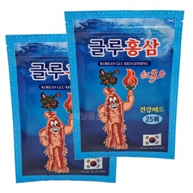 25 sheets of glue red ginseng pads, stick-on compress pack, health patch 2 3ea