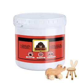 Wood Glue, Strongest Glue for Woodworking, Waterproof Clear Wood Glue for Furniture Heavy Duty, Interior & Exterior Furniture Glue for Crafts, Furniture, Baseboard, cabinets, Door (17.6 oz)