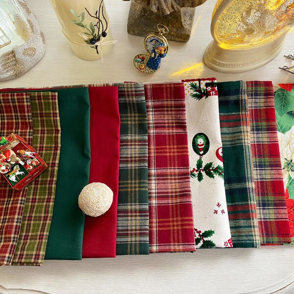 Art Box/&amp;Cotton Christmas 10-piece mini tablecloth, table mat, placemat, 5